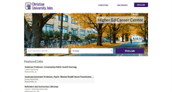 Desktop Screenshot of christianuniversityjobs.com
