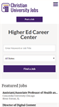 Mobile Screenshot of christianuniversityjobs.com