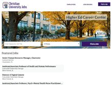 Tablet Screenshot of christianuniversityjobs.com